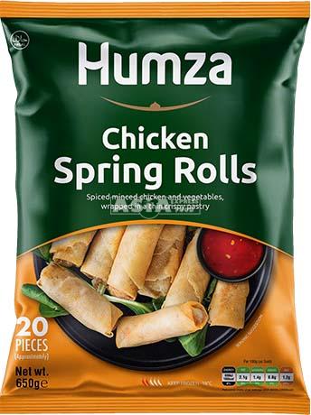 HUMZA CHICKEN SPRING ROLLS 650G